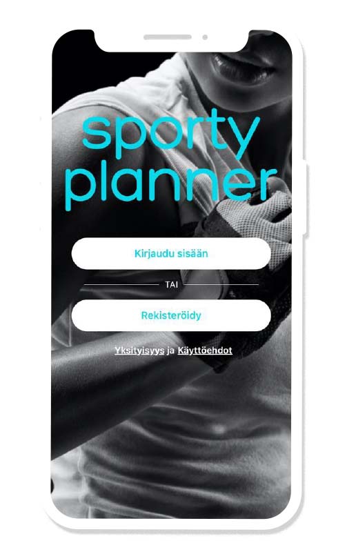 Sportyplanner applikaatio